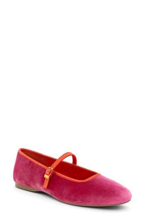 Birdies The Hummingbird Mary Janes Velvet in Hot Pink Velvet at Nordstrom, Size 9.5