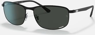 Ray-Ban Mens Pillow Sunglasses In Dark Grey Chromance