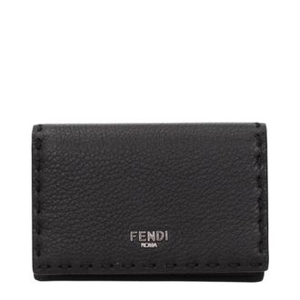 Fendi Selleria Dokumentenhalter Herren Leder Schwarz