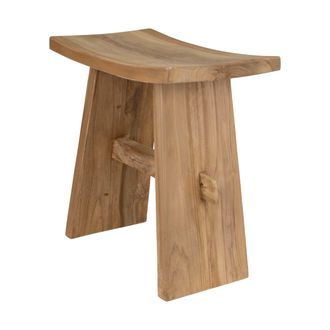 Schubiger M&ouml;bel Hocker Teakholz Natur H: 50 cm