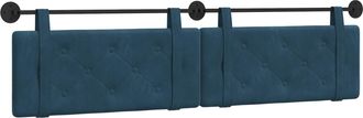vidaXL Cabecero Colgante Azul Terciopelo Vidaxl