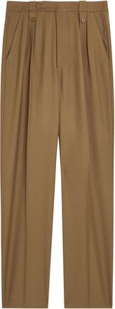 Maison Margiela Tailored Straight-leg Wool Trousers - Brown - 44 (UK12 / M)