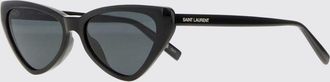 Saint Laurent Occhiali da sole cat-eye in acetato con logo a contrasto