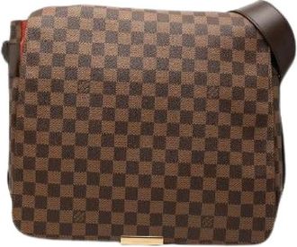 Louis Vuitton Pre-owned Bastille Damier Shoulder Bag - Dames - Vintage Schoudertas - Bruin - ONE Size - Leer - Vintage