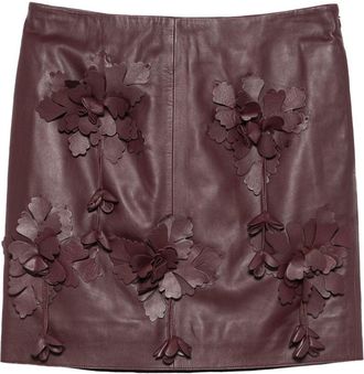 Alberta Ferretti Alberta Ferretti minirok van kunstleer