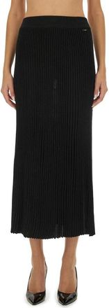 Kiton Gonna in Maglia - Dames - Midirokken - Zwart - S - Rokken