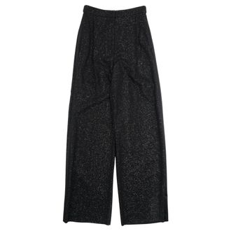 Max Mara Wide Trousers, female, Black, Size: M Navigli Wide Trousers