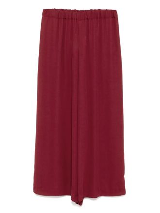 Comme Des Gar&ccedil;ons wide-leg trousers - women - Polyester - S - Red