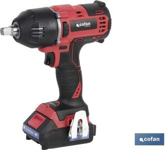 cofan Pistola Impacto 1/2 Bater&iacute;a 20 V 400 Nm, Pistola De Impacto 1/2 A Bater&iacute;a 20v (bater&iacute;a Y Cargador Incluidos). Motor Sin Escobillas De Alto Rendimiento