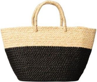 Indego Africa Ruru Two-Toned Signature Tote in Black & Natural at Nordstrom