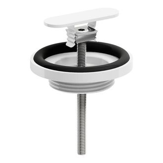 Clou Flush afvoerplug en sifon aansluiting wit mat