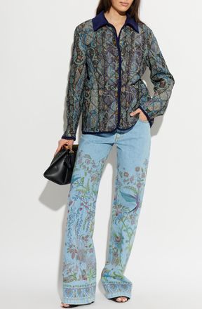 Etro Insulated Jacket With Pockets, Womens, Multicolour