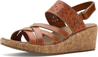 Skechers Arch Fit Beverlee 2.0 - Natural Era Womens Wedge Shoes Luggage : 8.5 B - Medium, Faux Leather