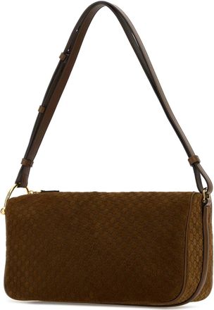 Gucci Womens With Shoulder Bag Brown Calf Skin