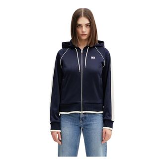 Wales Bonner Felpa con zip Anthem - - Sweatshirts & Hoodies - Donna - Blu - S