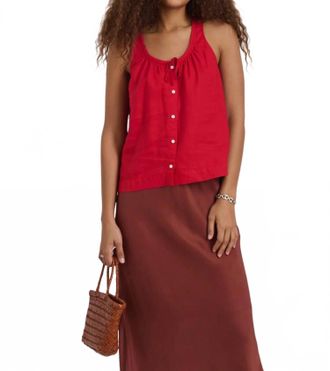 Alex Mill Sydney Top In Crimson