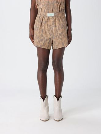 Ganni Pantaloncini in cotone organico animalier