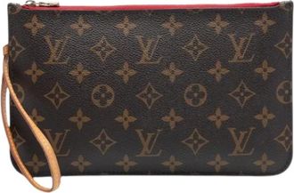Louis Vuitton Pre-owned Clutches, female, Brown, Size: ONE SIZE Pre-owned Monogram Canvas Pouch
