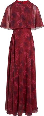 Giambattista Valli floral-print silk maxi dress - Red