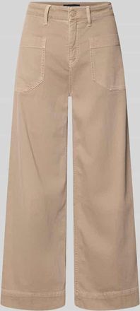 Raffaello Rossi Raffaello Rossi Wide Leg Jeans mit aufgesetzten Taschen Modell MIRU in Taupe, Gr&ouml;&szlig;e 32