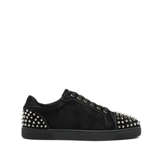 Christian Louboutin Sneakers, male, Black, Size: 11 US Spike-studded Sneakers