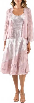 Komarov 2-Piece Set Dress In Lotus