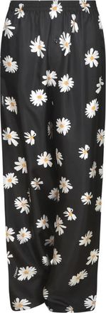 Moschino Stijlvolle Broeken - Dames - Wijde Broeken - Zwart - S - Broeken