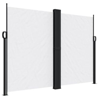 Berkfield Home Retractable Side Awning White 180x1000 cm