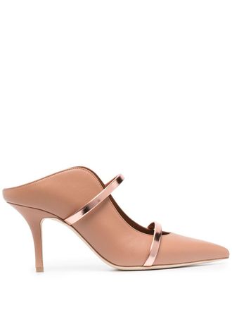 Malone Souliers Maureen leren muiltjes - Beige