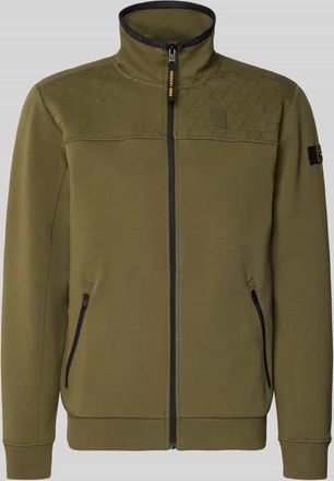 PME Legend Sweatjacke mit Rei&szlig;verschluss in Oliv, Gr&ouml;&szlig;e XXXL