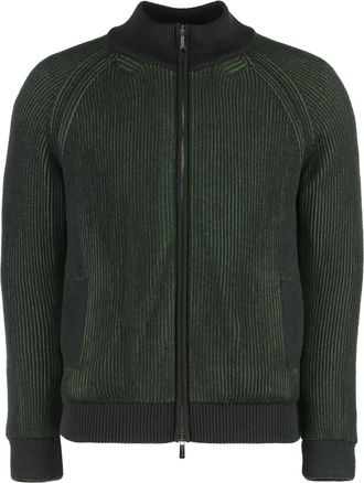 Moorer Cardigan Pelmo - Verde