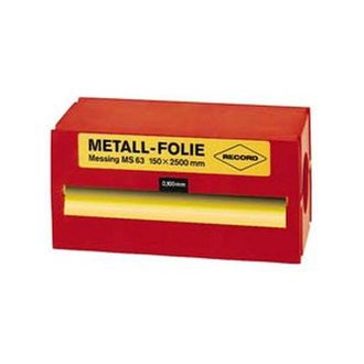 Record Record - Hoja Met&aacute;lico De Acero Inoxidable (18 Cr 9 Ni), Espesor De La Hoja : 0,075 Mm