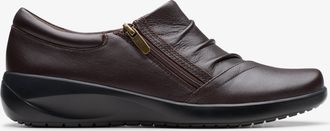 Clarks Kaetlyn Mila Chocolade Leren Schoenen