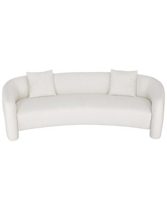 Manhattan Comfort Modern Sylvia Tweed 103.5In Sofa With Accent Pillows