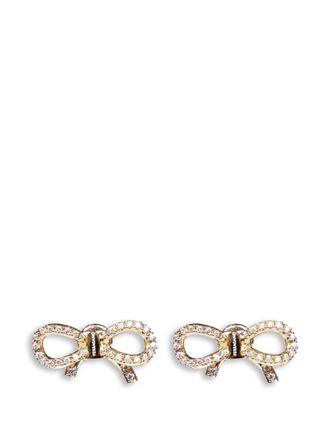 Ferragamo Golden Bow Stud Earrings