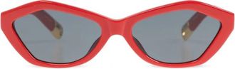 Jacquemus Bambino Zonnebrillen - Dames - Zonnebrillen - Rood - ONE Size - Accessoires