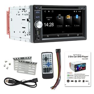 OEM Autorradio Doble Din, Reproductor De Dvd Para Coche Con Pantalla T&aacute;ctil De 6,2 Pulgadas, Compatible Con Carplay, Modo Autom&aacute;tico, 12 C&aacute;maras De Visi&oacute;n