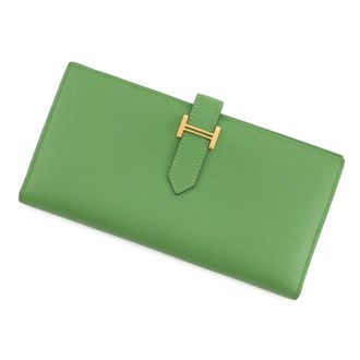 Herm&egrave;s Epsom Leather Long Wallet (Bi-Fold) (Pre-Owned)
