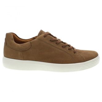 Ecco Ecco Soft 7 470264 Nubuck Mens Low Top Trainers - Camel - Size:UK 10.5-11