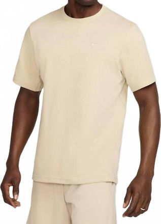Nike Primary Solo Swoosh Dri-Fit Top In Desert Khaki