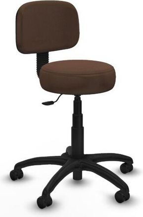 Piqueras y Crespo Piqueras Y Crespo - Silla Llanos Giratorio Bali Marr&oacute;n Oscuro Base Poliamida 600 Ruedas Engomadas 50