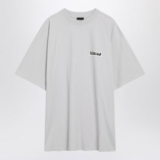Balenciaga White Masking Tape T Shirt With Medium Fit