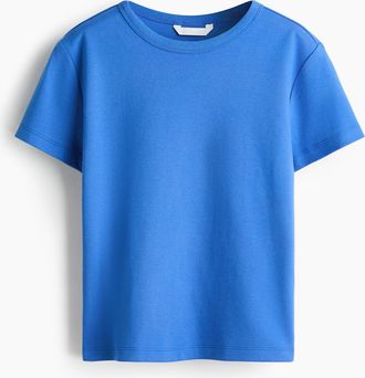 H&M T-Shirt aus Baumwolle - Blue
