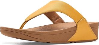 FitFlop Lulu Leather Toepost Womens Wedge Shoes Turmeric : 11 M (B)