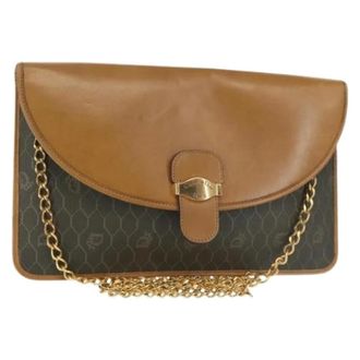 Dior Pre-owned Cross Body Bags, female, Brown, Size: ONE SIZE Pre-owned Vintage Honeycomb Canvas Shoulder Bag