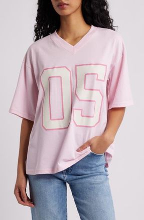 Vinyl Icons 05 V-Neck Graphic T-Shirt in Pink at Nordstrom, Size X-Small