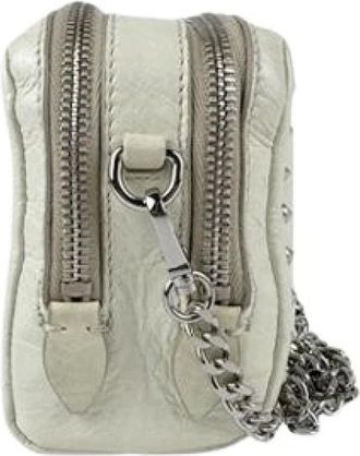 Miu Miu Pre-owned Mini Bags, female, White, Size: ONE SIZE Pre-owned Leather shoulder-bags