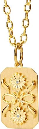 Syna Cerez Sunflower Emblem Pendant in Gold at Nordstrom, Size Medium