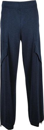 Circus Hotel Tuta in Maglina Lam&egrave; - Trousers - Mujer - Azul - XS