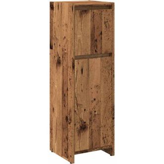 vidaXL Armario De Ba&ntilde;o Madera Contrachapada Envejecida 30x30x95 Cm Vidaxl